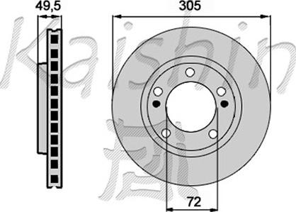 Key Parts KBD4297 - Тормозной диск autospares.lv