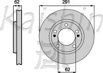 Kaishin CBR341 - Тормозной диск autospares.lv