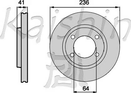 Kaishin CBR309 - Тормозной диск autospares.lv