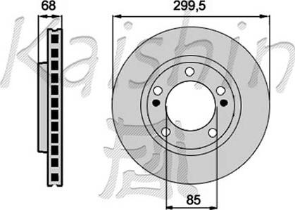 Kaishin CBR381 - Тормозной диск autospares.lv