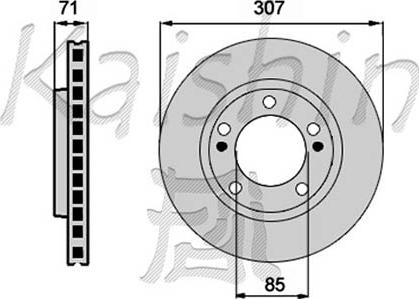 Kaishin CBR383 - Тормозной диск autospares.lv