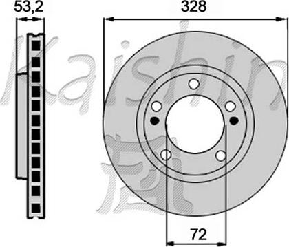 Kaishin CBR335 - Тормозной диск autospares.lv