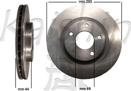 Kaishin CBR337 - Тормозной диск autospares.lv