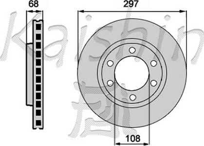 Kaishin CBR324 - Тормозной диск autospares.lv