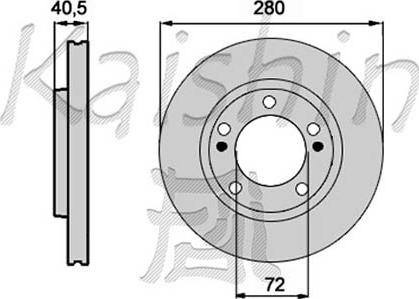 Kaishin CBR291 - Тормозной диск autospares.lv