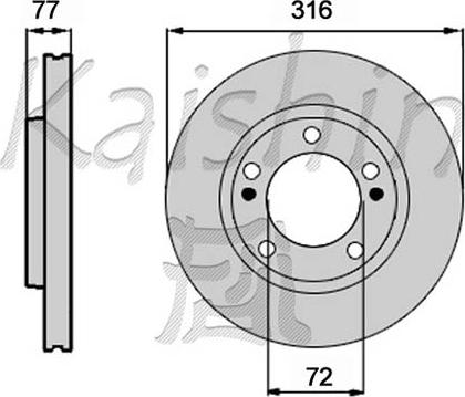 Kaishin CBR297 - Тормозной диск autospares.lv