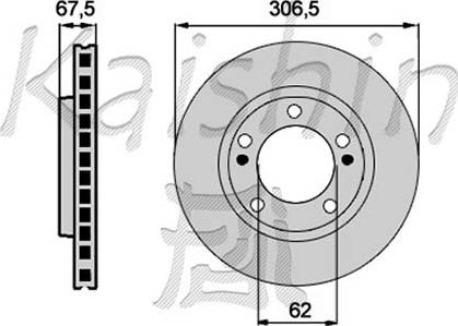 Kaishin CBR250 - Тормозной диск autospares.lv