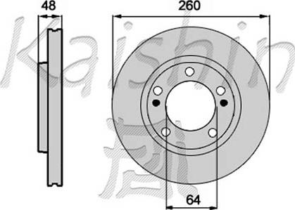 Kaishin CBR266 - Тормозной диск autospares.lv