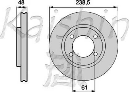 Kaishin CBR260 - Тормозной диск autospares.lv