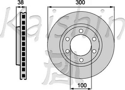 Kaishin CBR215 - Тормозной диск autospares.lv