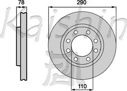 Kaishin CBR288 - Тормозной диск autospares.lv