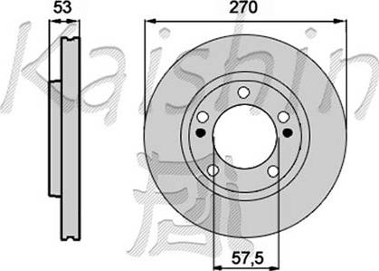 Kaishin CBR238 - Тормозной диск autospares.lv