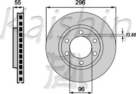 Kaishin CBR229 - Тормозной диск autospares.lv