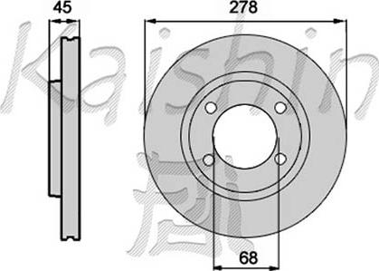 Kaishin CBR274 - Тормозной диск autospares.lv