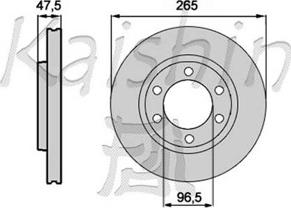 Kaishin CBR273 - Тормозной диск autospares.lv