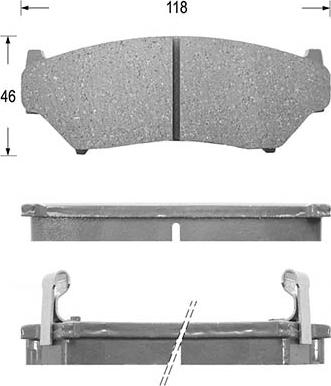 Kaishin D9019 - Тормозные колодки, дисковые, комплект autospares.lv