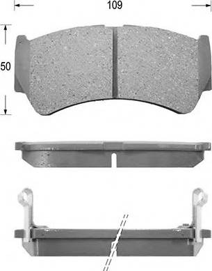 Kaishin D9032 - Тормозные колодки, дисковые, комплект autospares.lv