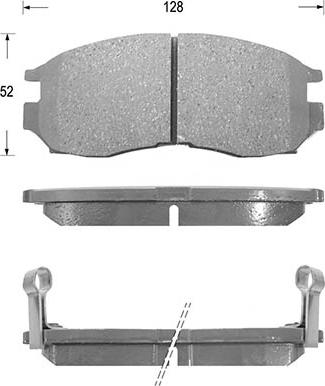 Kaishin D6043 - Тормозные колодки, дисковые, комплект autospares.lv