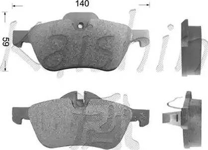 Kaishin D10149 - Тормозные колодки, дисковые, комплект autospares.lv