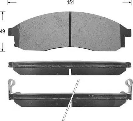 Kaishin D1173 - Тормозные колодки, дисковые, комплект autospares.lv