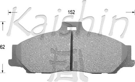 Kaishin D3119 - Тормозные колодки, дисковые, комплект autospares.lv