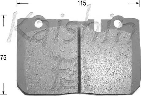 Kaishin D2154 - Тормозные колодки, дисковые, комплект autospares.lv