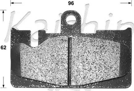 Kaishin D2213 - Тормозные колодки, дисковые, комплект autospares.lv