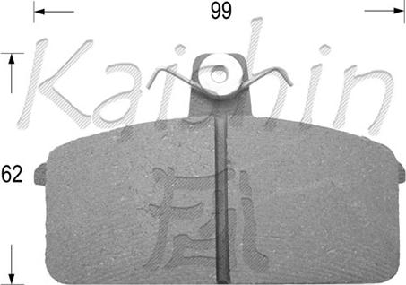 Kaishin FK9056 - Тормозные колодки, дисковые, комплект autospares.lv