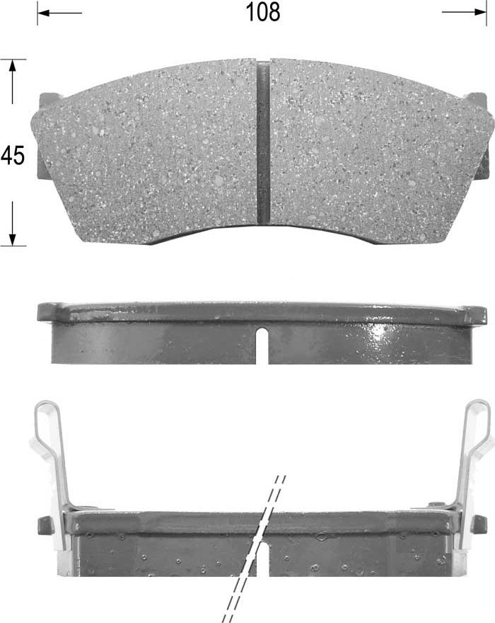 Kaishin FK9005 - Тормозные колодки, дисковые, комплект autospares.lv