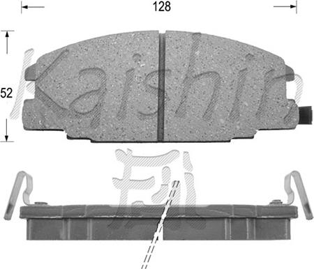 Kaishin FK4029 - Тормозные колодки, дисковые, комплект autospares.lv