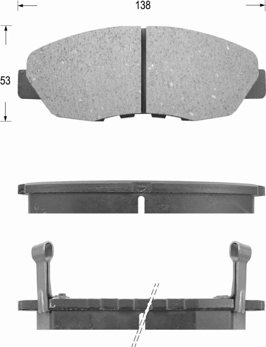 Kaishin FK5091 - Тормозные колодки, дисковые, комплект autospares.lv