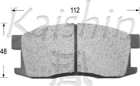 Kaishin FK5010 - Тормозные колодки, дисковые, комплект autospares.lv