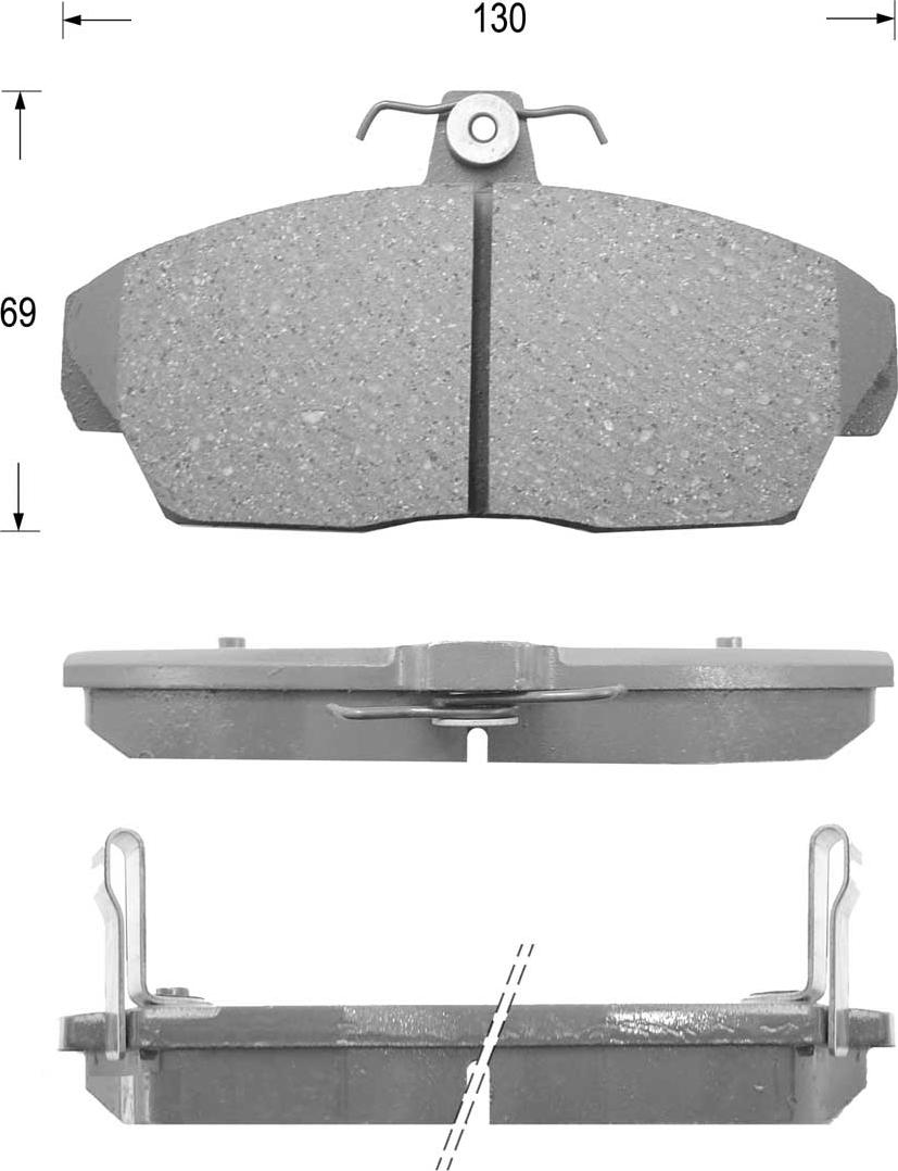 Kaishin FK5103 - Тормозные колодки, дисковые, комплект autospares.lv