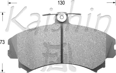 Kaishin FK6090 - Тормозные колодки, дисковые, комплект autospares.lv