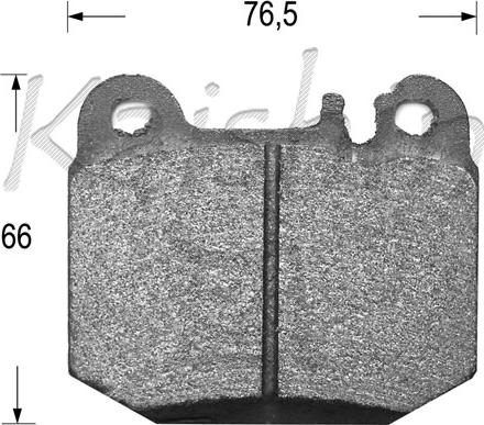 Kaishin FK10080 - Тормозные колодки, дисковые, комплект autospares.lv