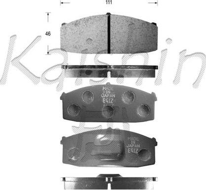 Kaishin FK1013 - Тормозные колодки, дисковые, комплект autospares.lv