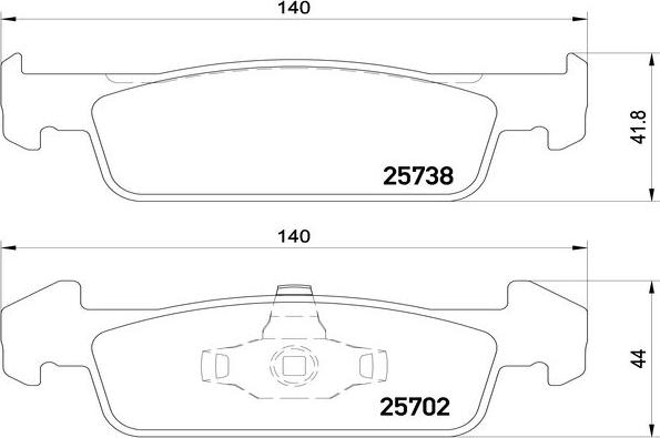 Kaishin FK10289 - Тормозные колодки, дисковые, комплект autospares.lv