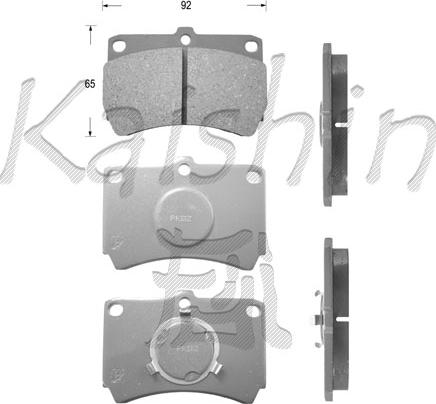 Kaishin FK3049 - Тормозные колодки, дисковые, комплект autospares.lv