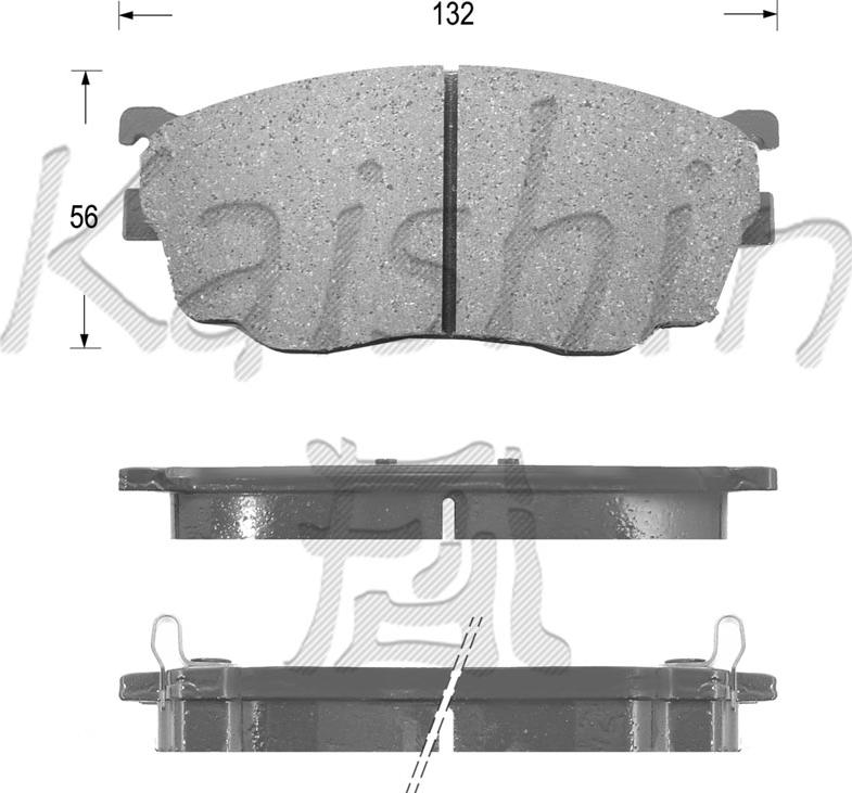 Kaishin FK3101 - Тормозные колодки, дисковые, комплект autospares.lv