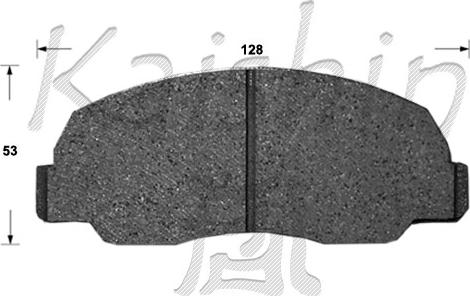 Kaishin FK2068 - Тормозные колодки, дисковые, комплект autospares.lv