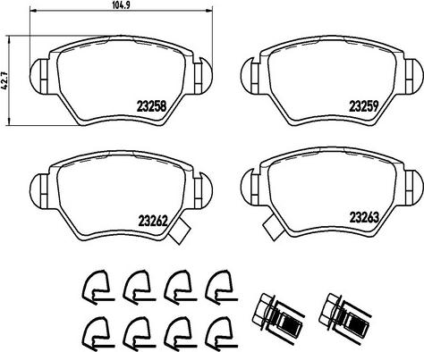 Kaishin FK20098 - Тормозные колодки, дисковые, комплект autospares.lv