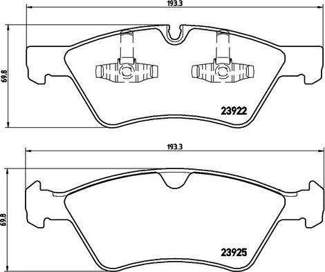 Kaishin FK20097 - Тормозные колодки, дисковые, комплект autospares.lv