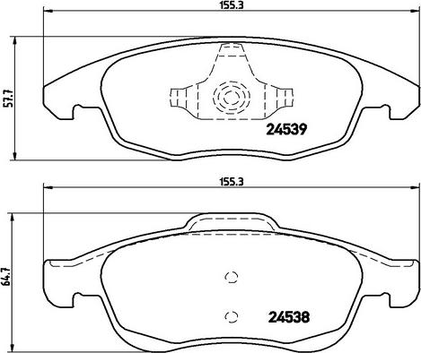 Kaishin FK20044 - Тормозные колодки, дисковые, комплект autospares.lv