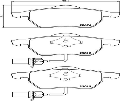 Kaishin FK20051 - Тормозные колодки, дисковые, комплект autospares.lv