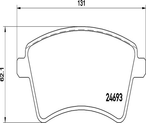 Kaishin FK20062 - Тормозные колодки, дисковые, комплект autospares.lv