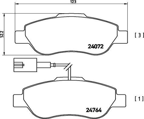 Kaishin FK20005 - Тормозные колодки, дисковые, комплект autospares.lv