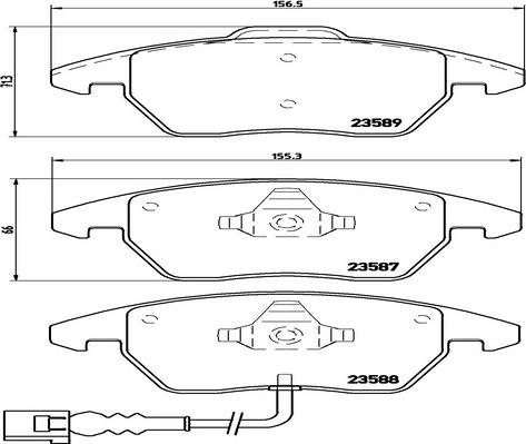 Kaishin FK20015 - Тормозные колодки, дисковые, комплект autospares.lv