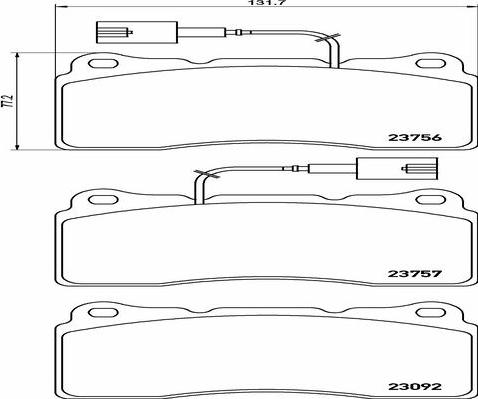 Kaishin FK20086 - Тормозные колодки, дисковые, комплект autospares.lv