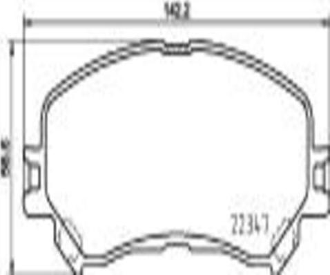 Kaishin FK20081 - Тормозные колодки, дисковые, комплект autospares.lv