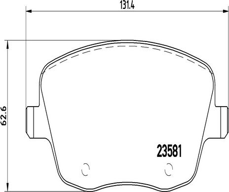 Kaishin FK20031 - Тормозные колодки, дисковые, комплект autospares.lv